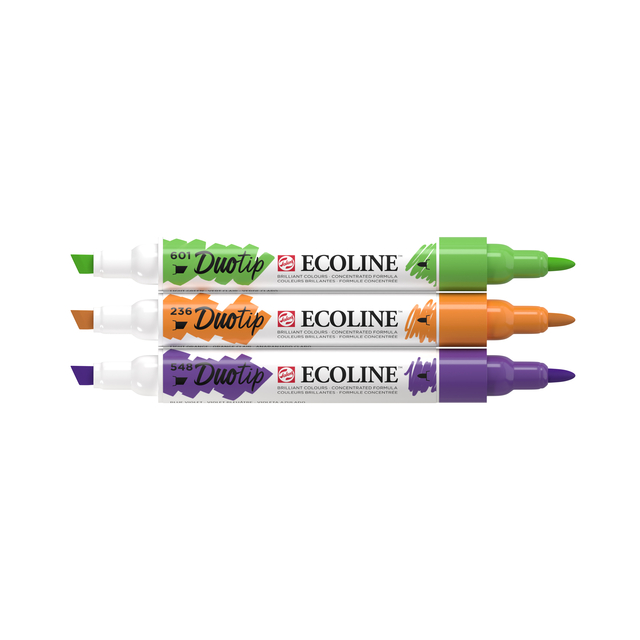 Ecoline Duotip marker secundair set 3 kleuren