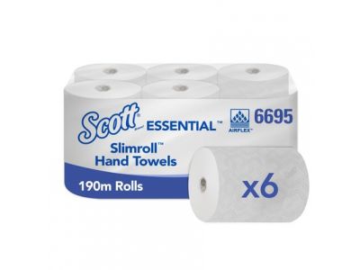 Kimberly Clark Scott Essential Slimroll 1lgs Wit doos 6st