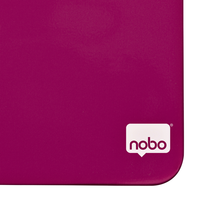 Whiteboard Nobo tegel 36x36cm roze magnetisch