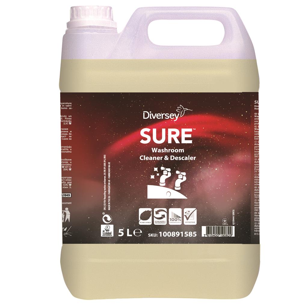 SURE Washroom CleanerenDesc. Sanitairreiniger Ontkalk 2x5 ltr