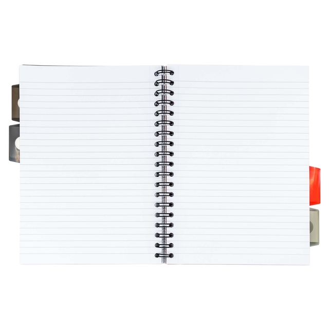 Projectboek Pukka Pad Metallic B5 lijn 4-tabs 200 pagina's 80gr groen