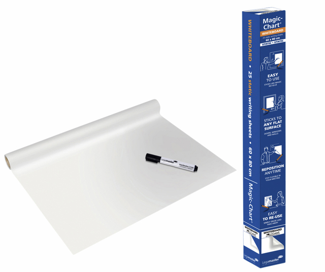 Magic-Chart Legamaster Whiteboard 60x80cm wit 25 vel