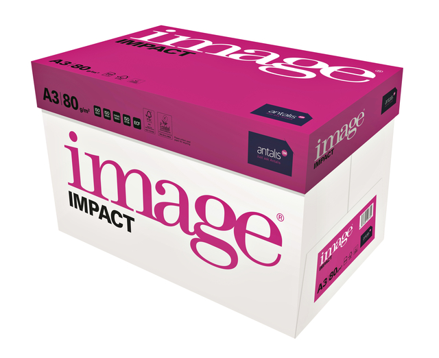 Kopieerpapier Image Impact A3 80gr wit 500 vel