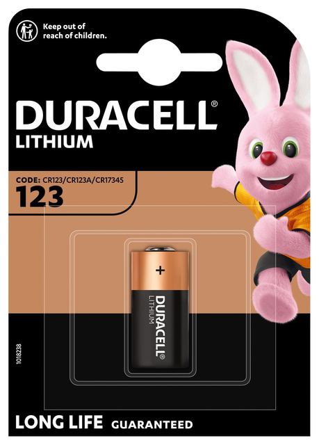 Batterij Duracell 1xCR123 high power lithium