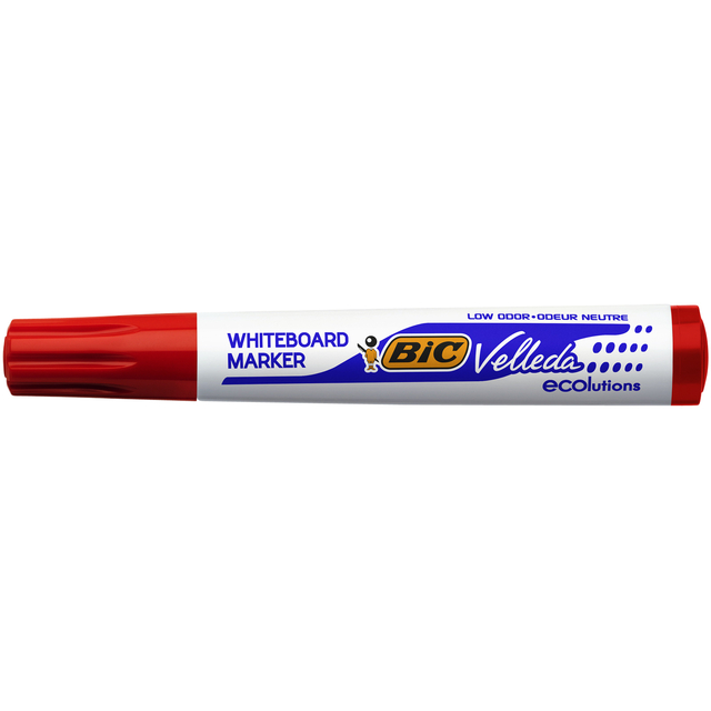 Viltstift Bic Velleda 1701 whiteboard rond large rood