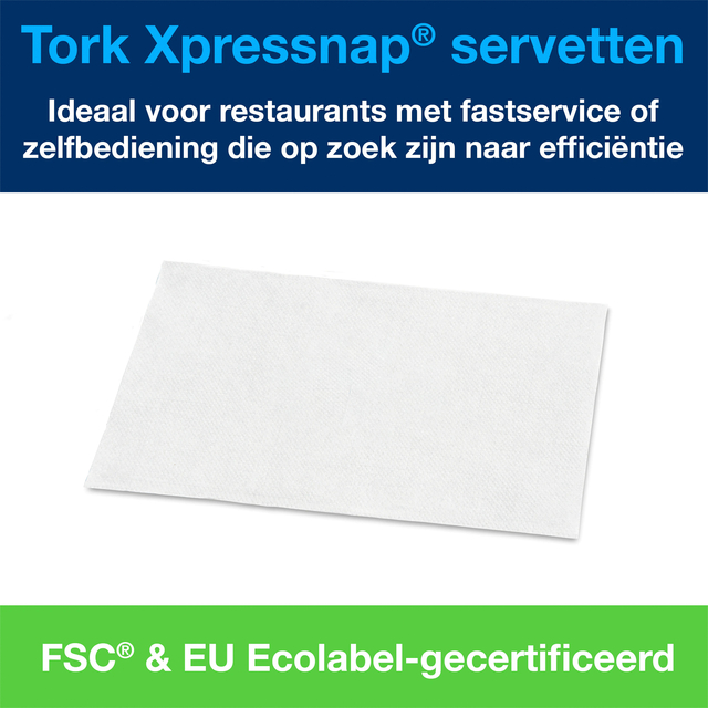 Servetten Tork Expressnap N4 extra zacht premium 1/2 vouw 2-laags 1000 stuks wit 15850