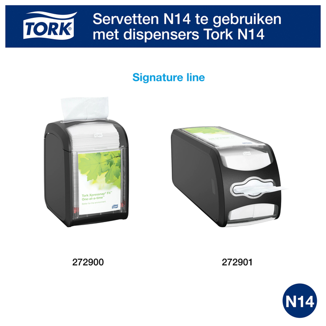 Servetten Tork Xpressnap Fit ® N14 2-laags 720 stuks naturel 12830