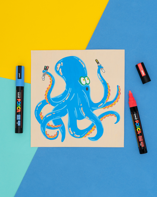 Verfstift Posca PC1MC extra fijn donkerblauw