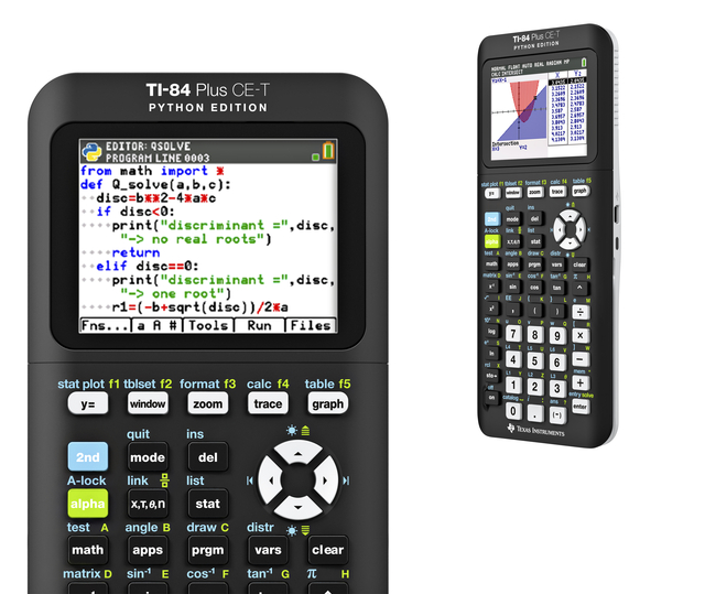 Rekenmachine TI-84 Plus CE-T Python Edition