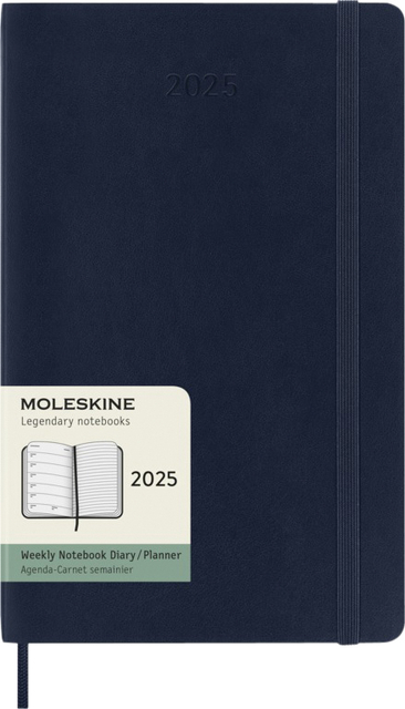 Agenda 2025 Moleskine 12M Planner Weekly 7dagen/1pagina large sc sapphire blue