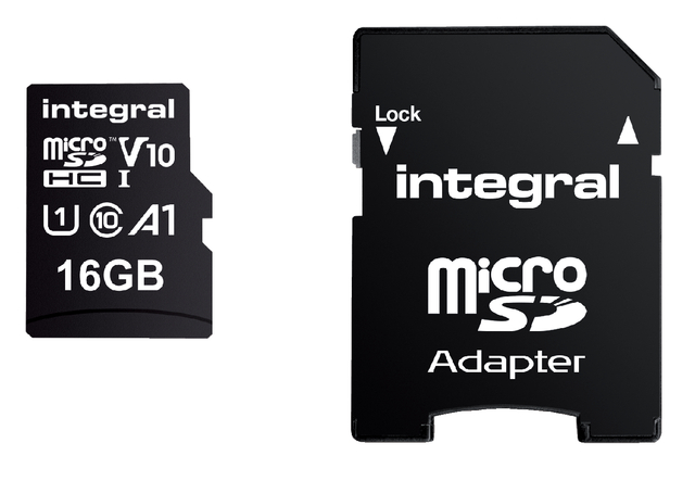 Geheugenkaart Integral microSDHC V10 16GB