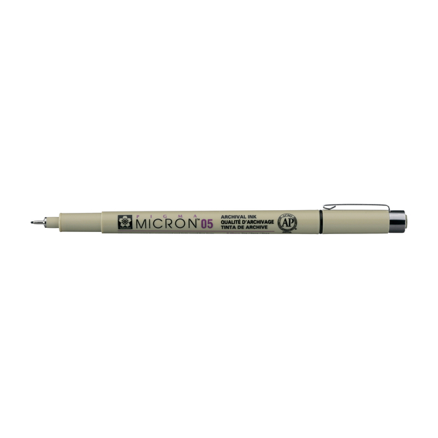 Fineliner Sakura Pigma Micron 05 0.45mm zwart