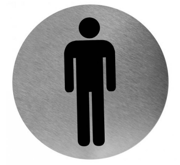 Mediclinics - Pictogram man RVS