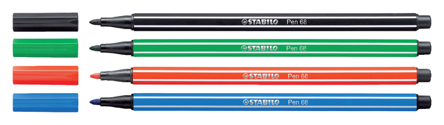 Viltstift STABILO Pen 68/46 medium zwart