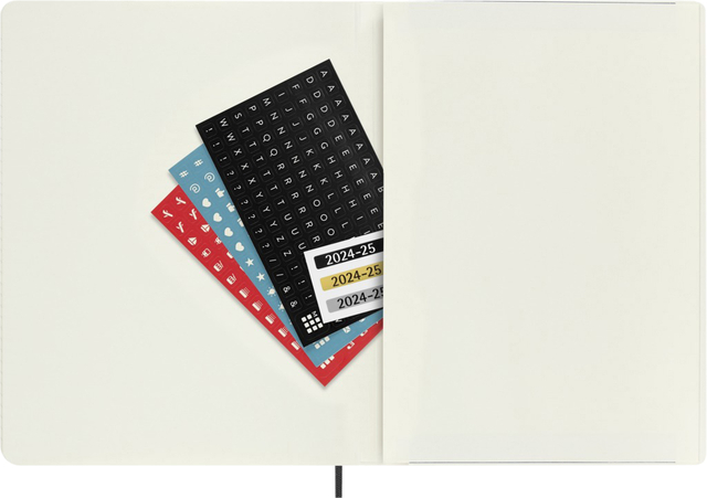 Agenda 2024/2025 Moleskine 18M Planner Weekly 7dagen/1pagina extra large sc black