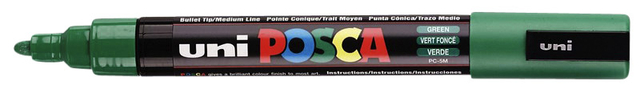 Verfstift Posca PC5M medium donkergroen