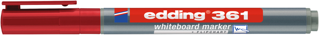 Viltstift edding 361 whiteboard rond 1mm rood