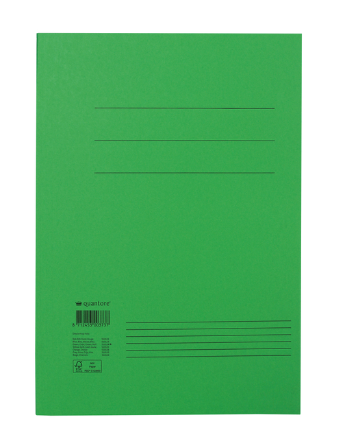 Dossiermap Quantore folio 300gr groen