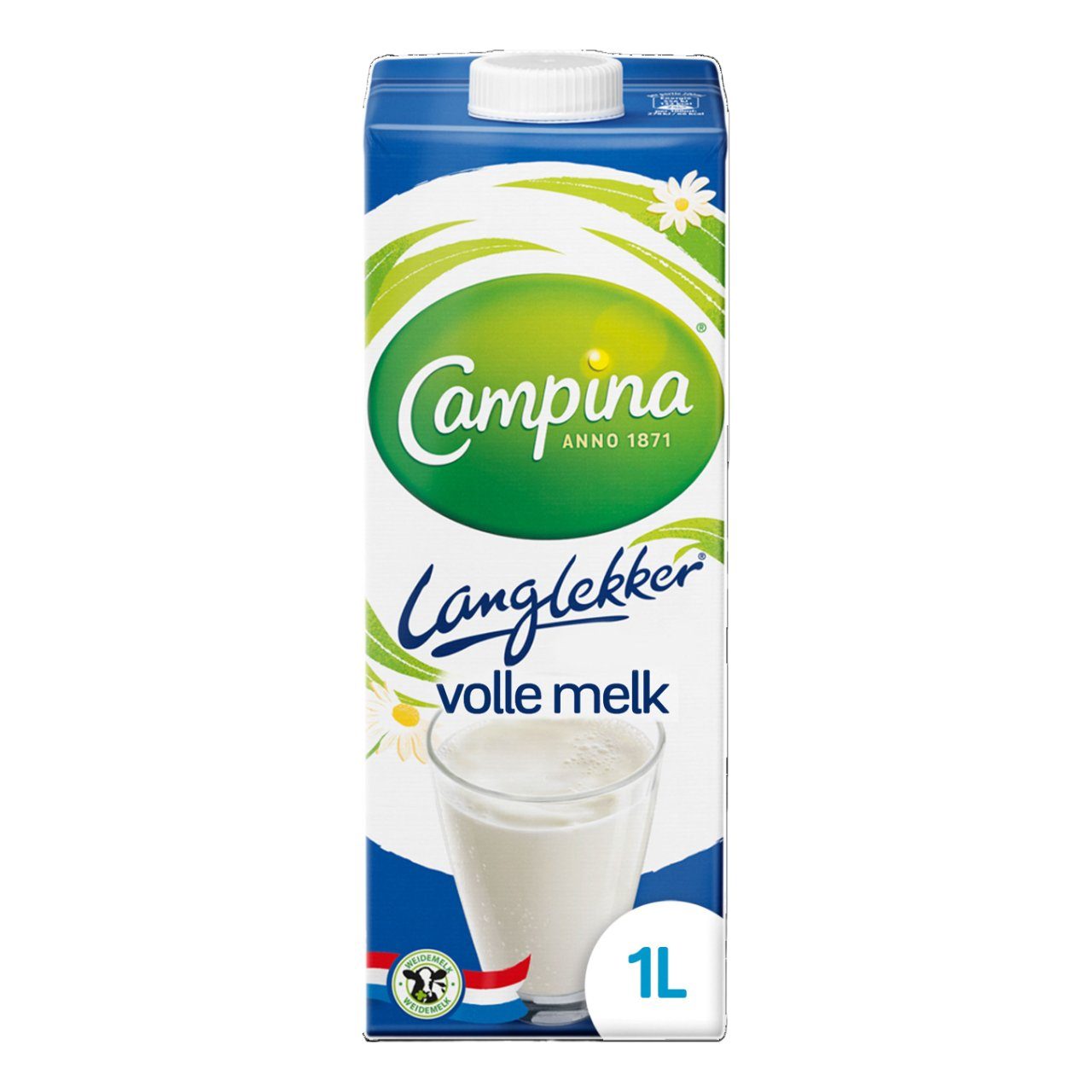 Campina Langlekker Volle melk 12x 1ltr.