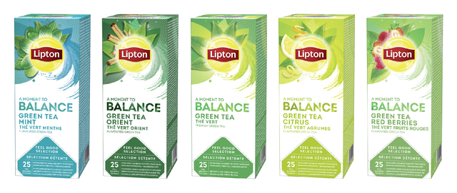 Thee Lipton Balance green tea mint 25x1.5gr