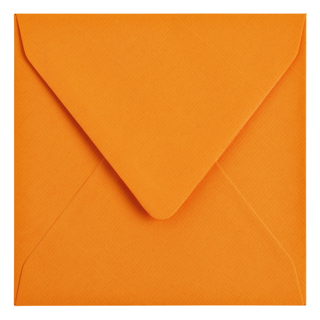 Envelop Papicolor 140x140mm oranje pak à 6 stuks