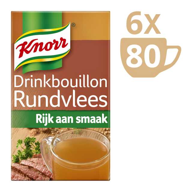 Drinkbouillon Knorr rundvlees 80 stuks