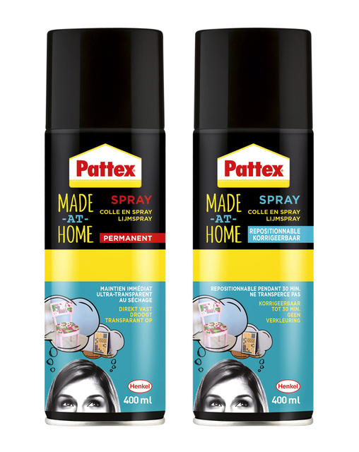 Spuitlijm Pattex hobby spuitbus permanent 400ml