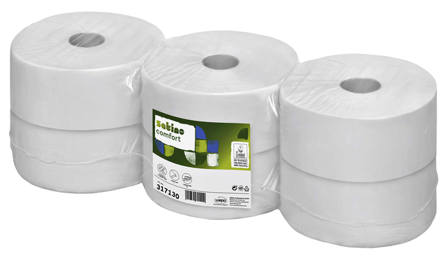 Toiletpapier Satino JT2 Comfort 2-laags 380m wit 317130