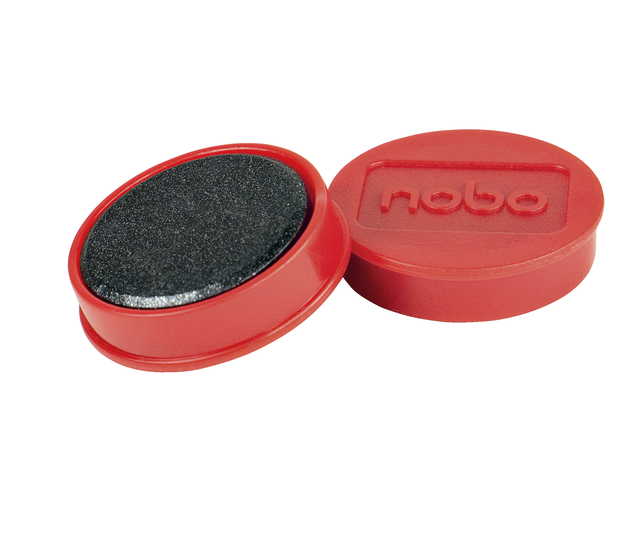 Magneet Nobo 32mm 800gr rood 10 stuks