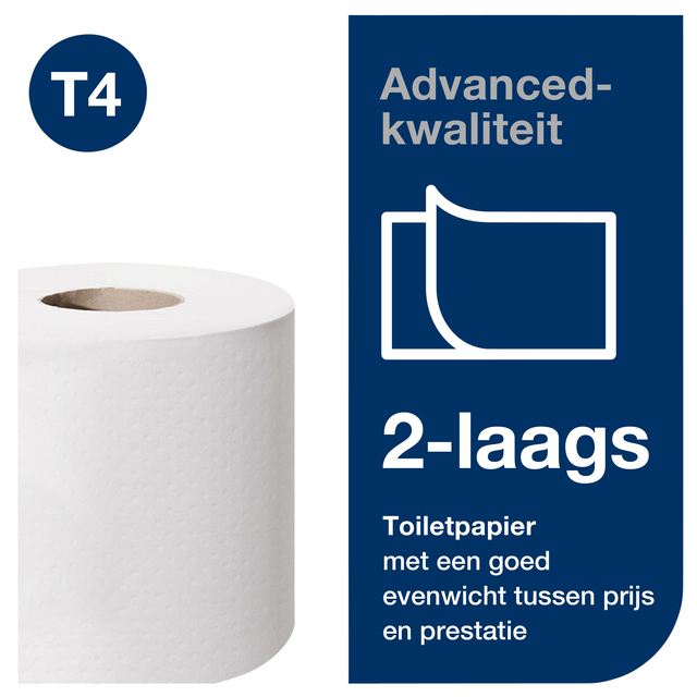 Toiletpapier Tork T4 Advanced 2-laags 200 vel wit 472161