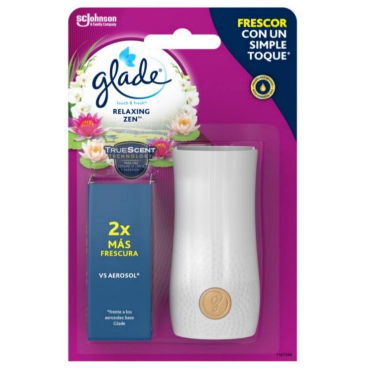 GLADE TouchenFresh Houder Relaxing Zen 6 stuks