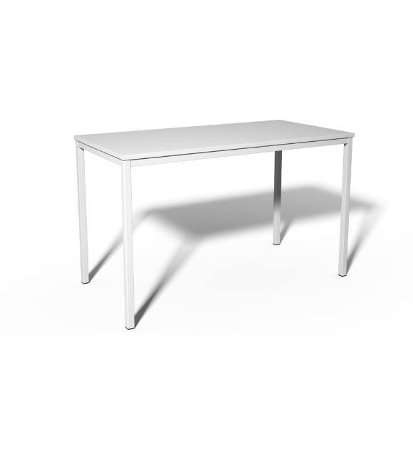 Bureau met 4-poots frame en ABS veiligheidsrand