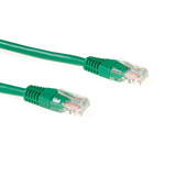 Ewent Groene 0,5 meter U/UTP CAT5E CCA patchkabel met RJ45 connectoren