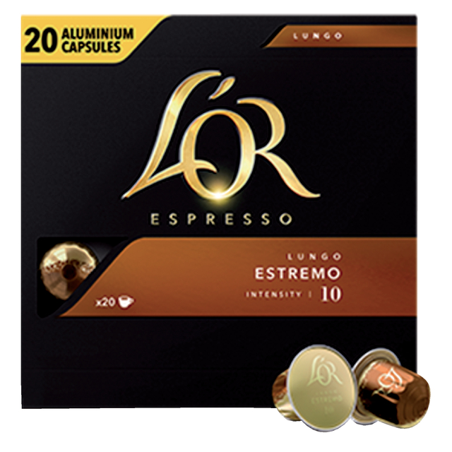 Koffiecups L'Or espresso Lungo Estremo 20 stuks