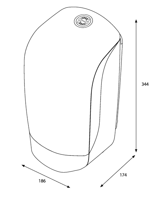 Dispenser Katrin 90106 centerfeed S wit