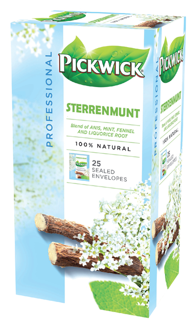 Thee Pickwick sterrenmunt 25x2gr met envelop