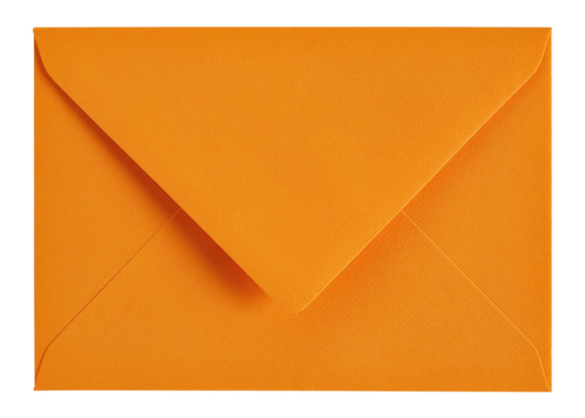 Envelop Papicolor C6 114x162mm oranje pak à 6 stuks