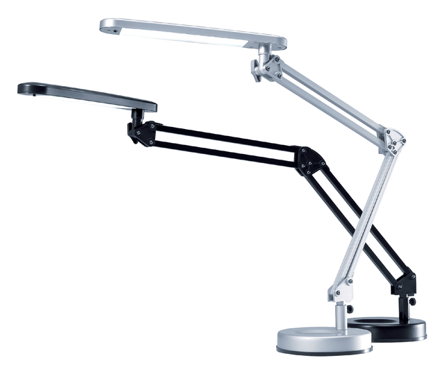 Bureaulamp Hansa led 4stars zilvergrijs