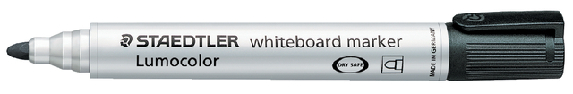 Viltstift Staedtler Lumocolor 351 whiteboard rond zwart 2mm