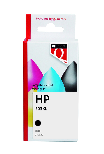 Inktcartridge Quantore alternatief tbv HP T6N04AE 303XL zwart HC