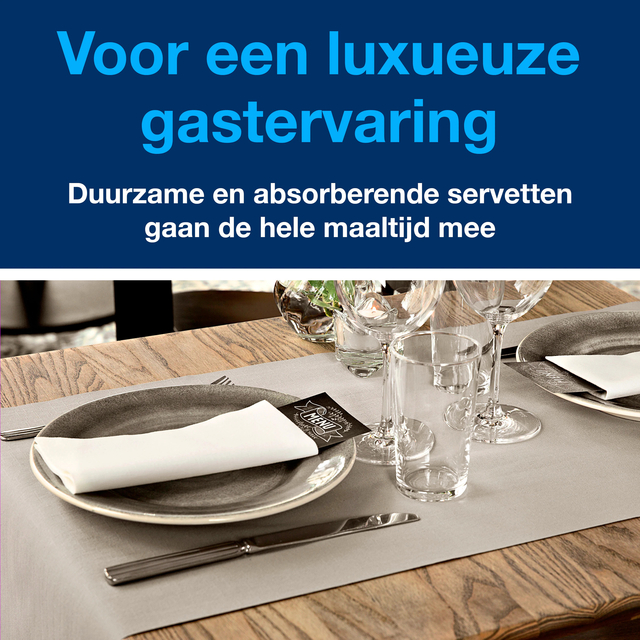 Dinnerservetten Tork Premium LinStyle® 1-laags 50 stuks wit 478711