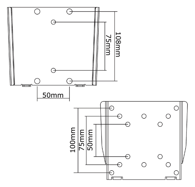 Monitor wandsteun Neomounts W25 10-30" zilvergrijs