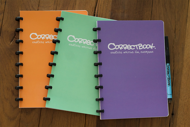 Notitieboek Correctbook A5 lijn 40blz petunia purple