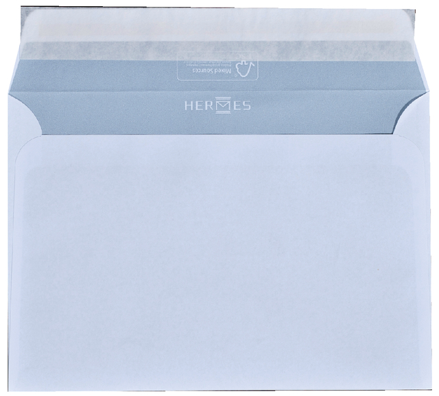 Envelop Hermes bank EA5 156x220mm zelfklevend wit pak à 50 stuks