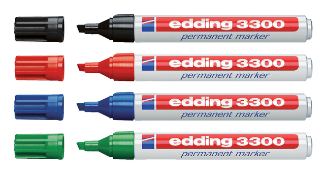 Viltstift edding 3300 schuin 1-5mm blauw