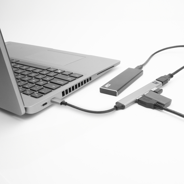 Hub ACT USB-C 3x USB-A 2.0 en 1x USB-A 3.0