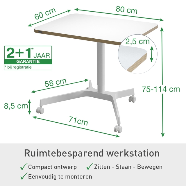 Zit-Sta bureau Leitz Ergo Klein