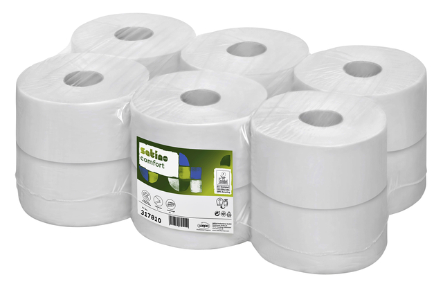 Toiletpapier Satino JT1 Comfort 2-laags 180m wit 317810