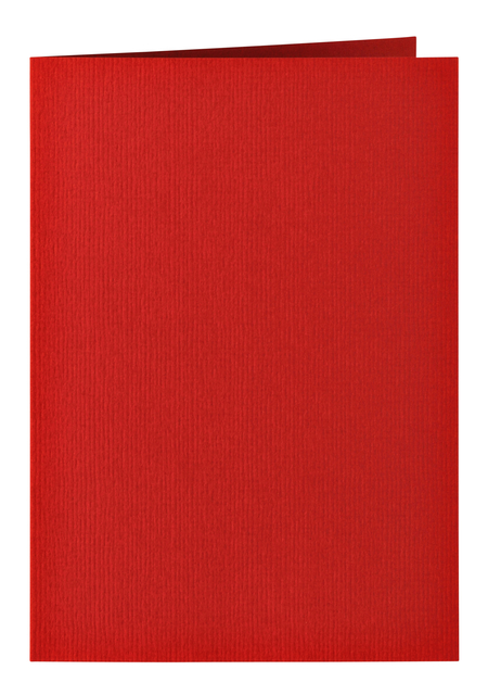 Correspondentiekaart Papicolor dubbel 105x148mm rood pak à 6 stuks