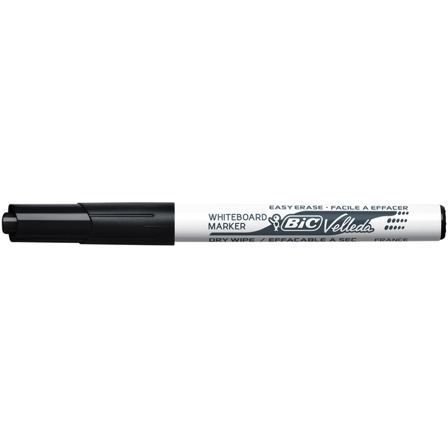 Viltstift Bic Velleda 1741 whiteboard rond medium zwart